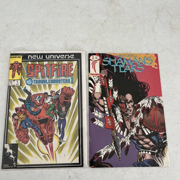 Marvel Comic Book Lot Of 2 Spitfire Shaman’s Tears - Picture 1 of 8